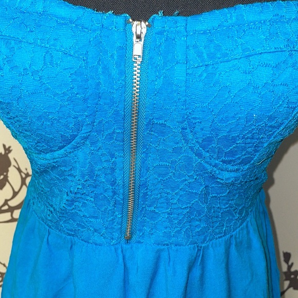 Seductions Size Small Baby Blue Strapless Flowy Dress $15 - Picture 5 of 16